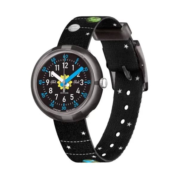 Flik Flak Montre Flik Flak Solar System en Nylon Noir