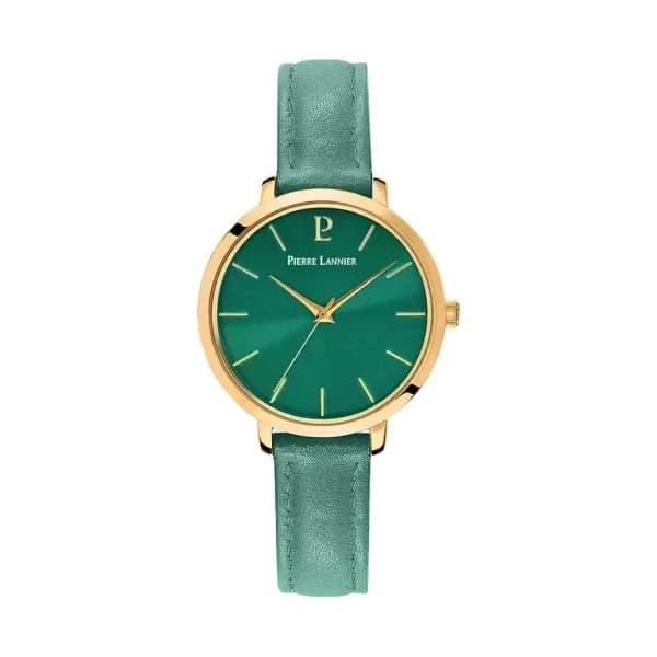 Pierre Lannier Montre Pierre Lannier Collection Chouquette en Cuir Vert