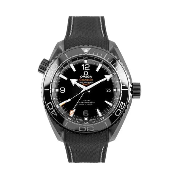 Omega Montre Omega Seamaster Planet Ocean 600m "Deep Black" Master Chronometer GMT Full Set 2022 45,5 mm