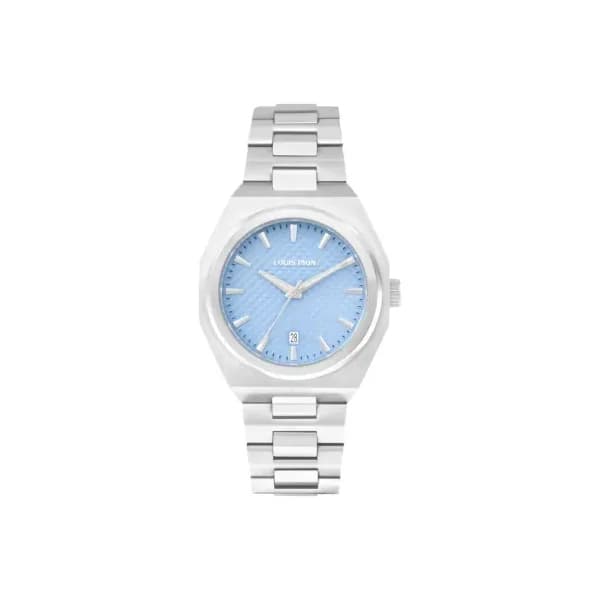 Louis Pion Montre quartz Homme Eric Bleu clair