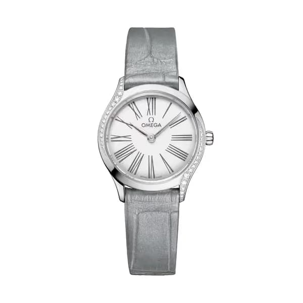 Omega De Ville 26 mm, acier sur alligator