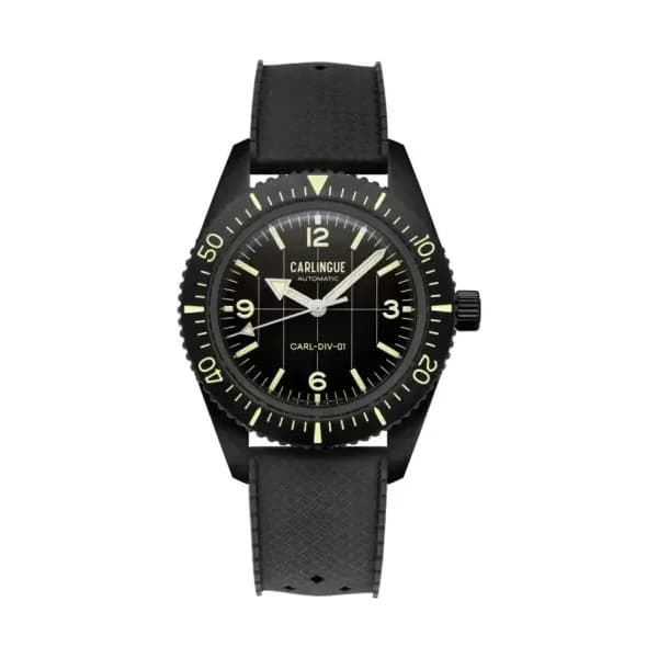 Carlingue Montre Diver 01 Black Mission