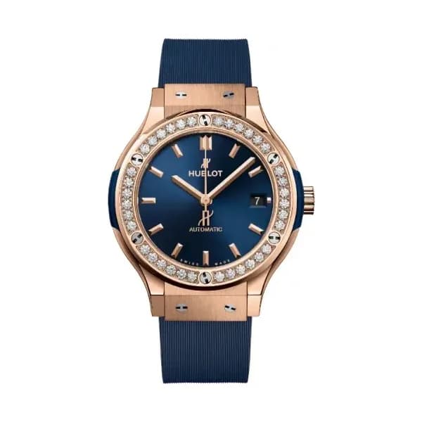 Hublot King Gold Blue Diamonds