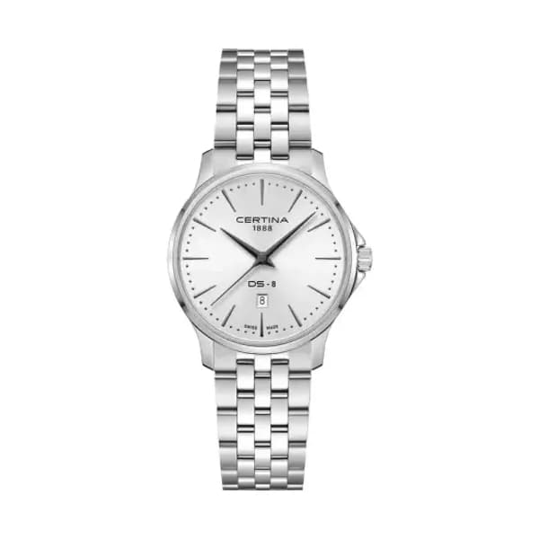 Certina Montre Certina DS-8 Lady 31mm Cadran Blanc Bracelet Acier inoxydable