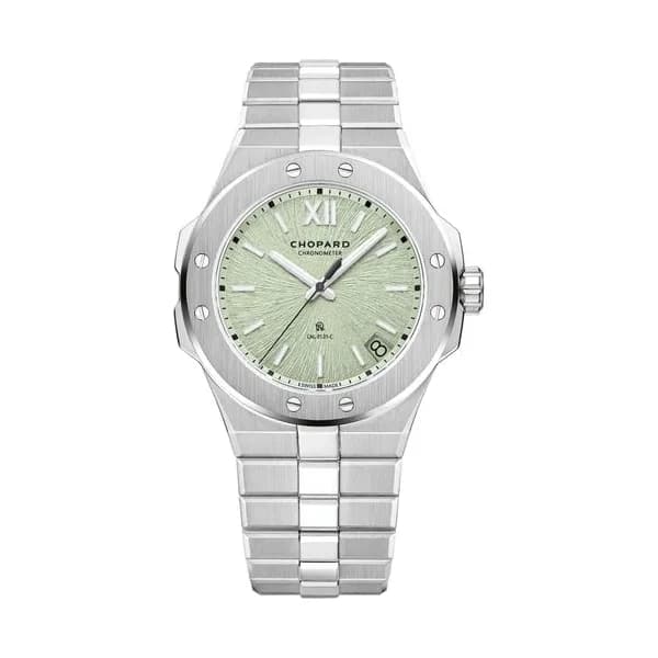 Chopard Montre Chopard Alpine Eagle 41 AM automatique cadran vert bracelet acier 41 mm