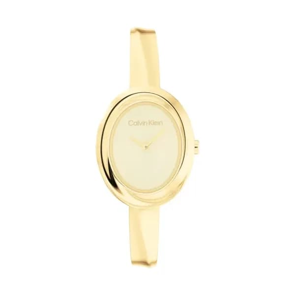 Calvin Klein Montre Calvin Klein Twisted Bezel Doré