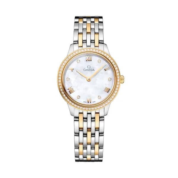 Omega De Ville 27,5 mm, acier - or jaune sur acier - or jaune