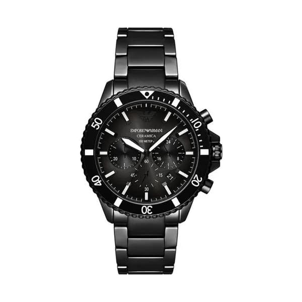 Emporio Armani Montre Analogique Homme Emporio Armani Céramique Noir AR70010