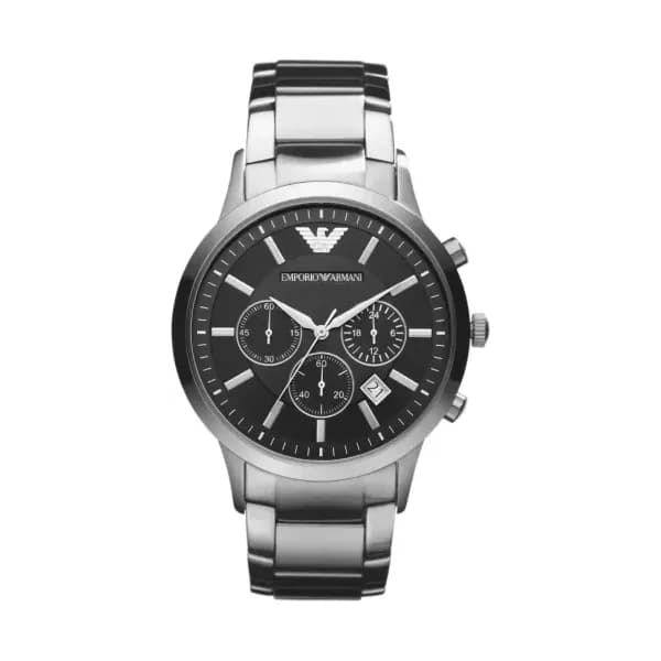 Emporio Armani Montre Analogique Homme Emporio Armani Acier Gris AR2434