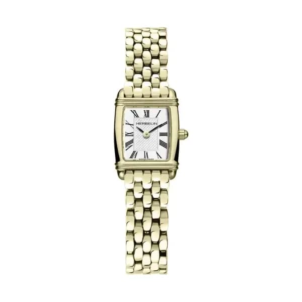 Michel Herbelin Montre quartz Femme Art Deco Argenté