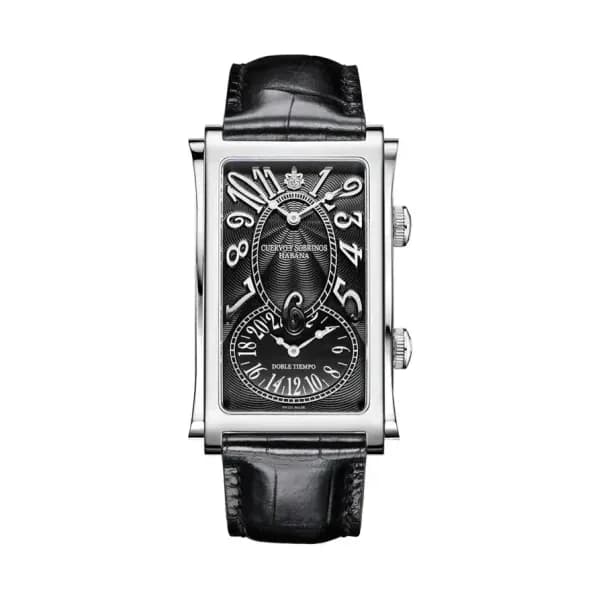 Cuervo y Sobrinos Montre Prominente Icónico Doble Tiempo 1112.1NM