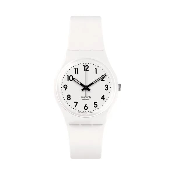 Swatch Montre Swatch Gent Just White Soft en Plastique Blanc