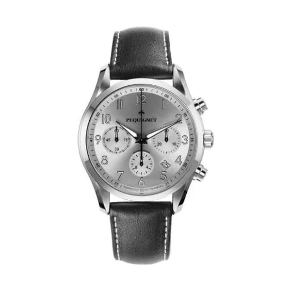 Pequignet E. Montre Pequignet Elegance Chronographe - 42 mm Homme -4810433S-CN