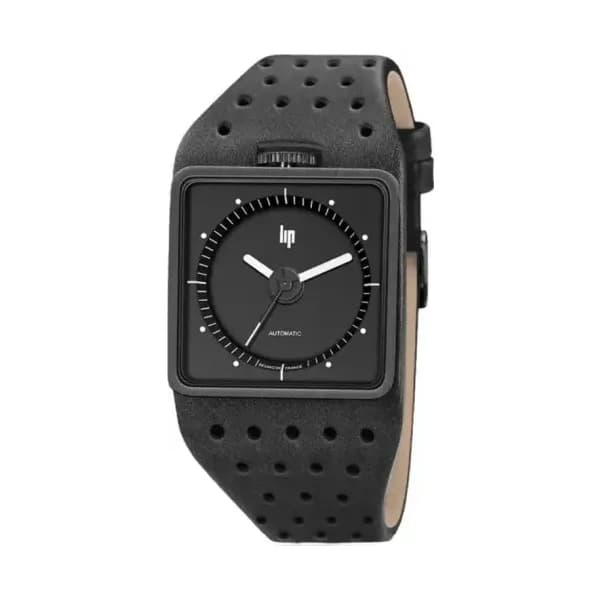 Lip Montre Lip Big TV Automatique 671659- Homme - cadran Noir- - Acier brossé noir