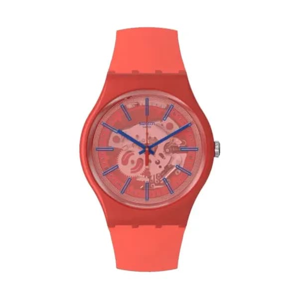 Swatch Montre Swatch Pay! Redder Than Red Pay! SO29R107-5300