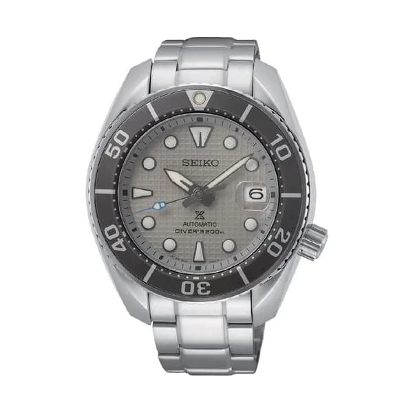 Seiko Montre Seiko Prospex Automatique Diver's 200m cadran gris bracelet acier 45 mm