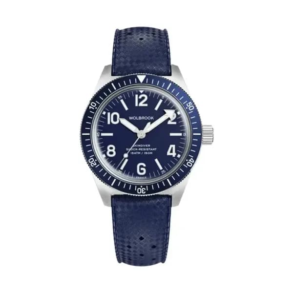 Wolbrook Montre automatique Skindiver - Bleu 22-SA-005