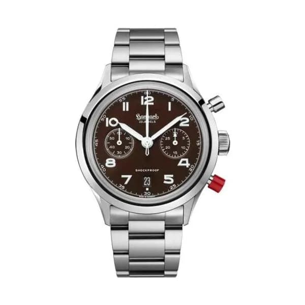 Hanhart Montre Hanhart 417 ES Mocha Flyback Steve Mc. Mécanique diamètre 42 mm- H721L.282-6428