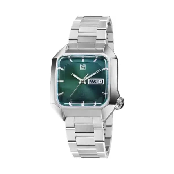 March LA.B Montre MARCH LA.B AM2 Electrique 39mm Cadran Forest Bracelet Acier