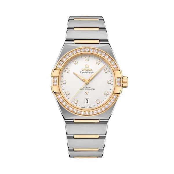 Omega Constellation 39 mm, acier - or jaune sur acier - or jaune