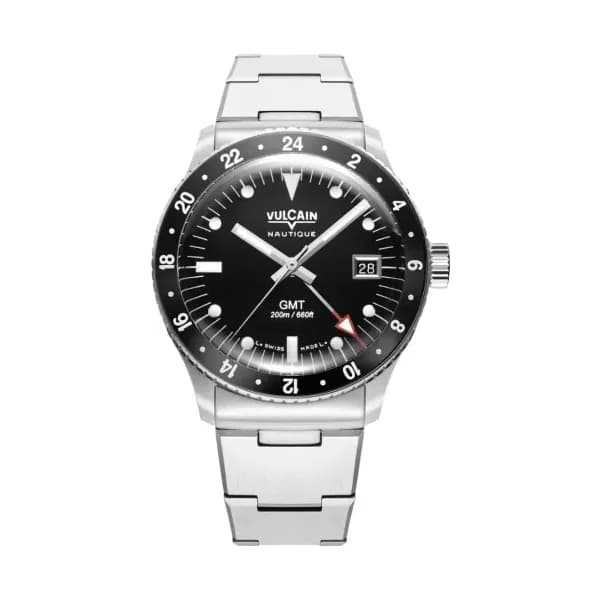 Vulcain Skindiver GMT - Noir Luminova Blanc