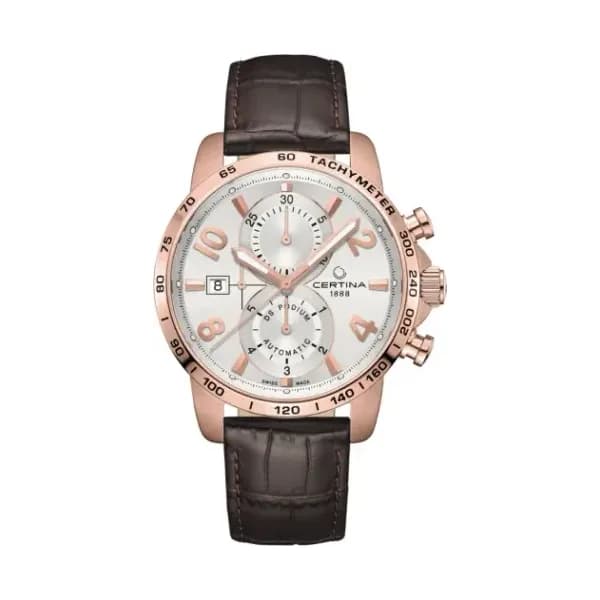Certina Montre Certina DS Podium Chronograph Automatic Cadran Argent