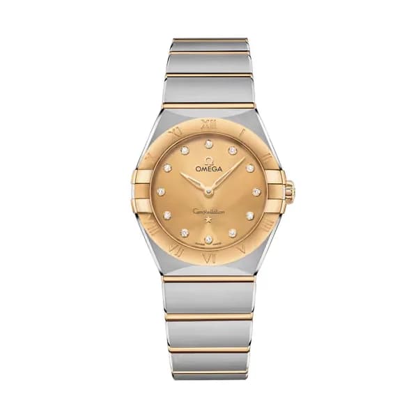 Omega Constellation 28 mm, acier - or jaune sur acier - or jaune