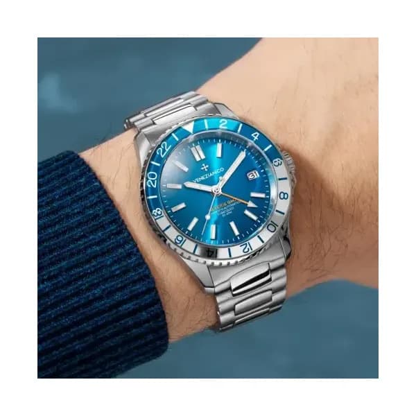 Venezianico Montre Nereide GMT Bleu 3521502C