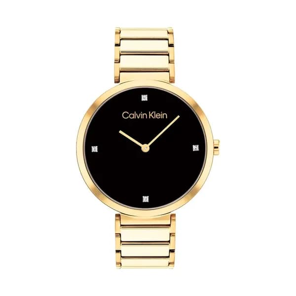Calvin Klein Montre Calvin Klein Minimalistic T Bar en Métal Doré