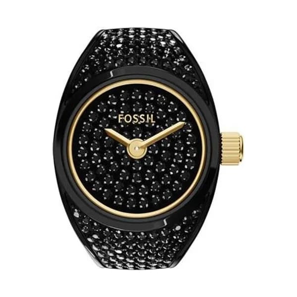 Fossil Montre Fossil Watch Ring Noir