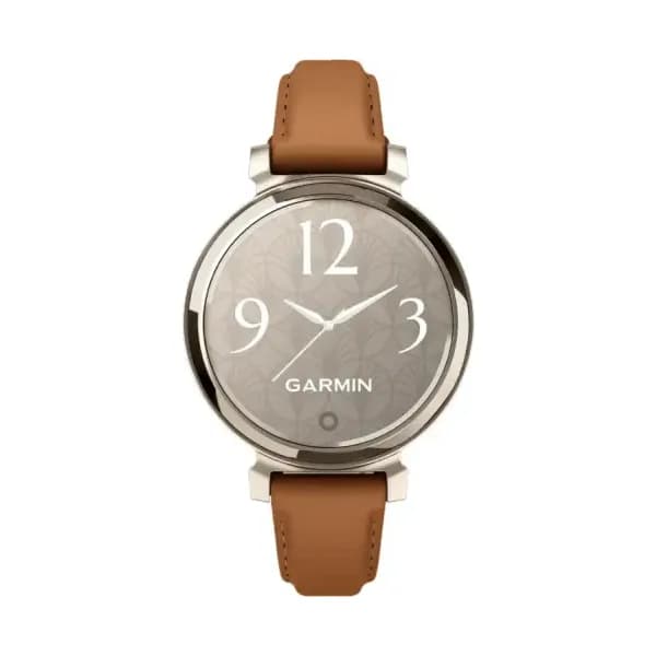 Garmin Montre Garmin Lily 2 Classic Cream Gold &amp; Bracelet Cuir Camel