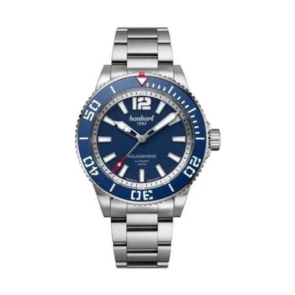 Hanhart Montre Hanhart Aquasphere FreeFall Blue Automatique diamètre 42 mm- 772.270-6428
