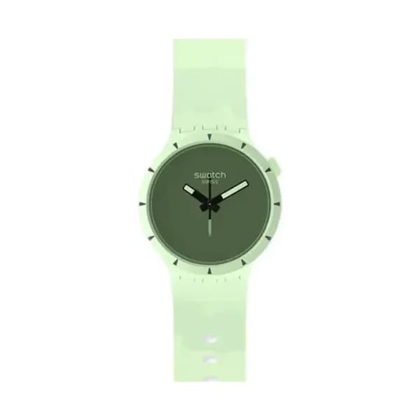 Swatch Montre Big Bold Bioceramic Forest Vert SB03G100