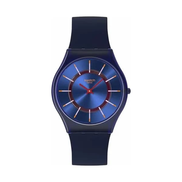 Swatch Montre Swatch Collection Very Jazzy Berry en Silicone Bleu