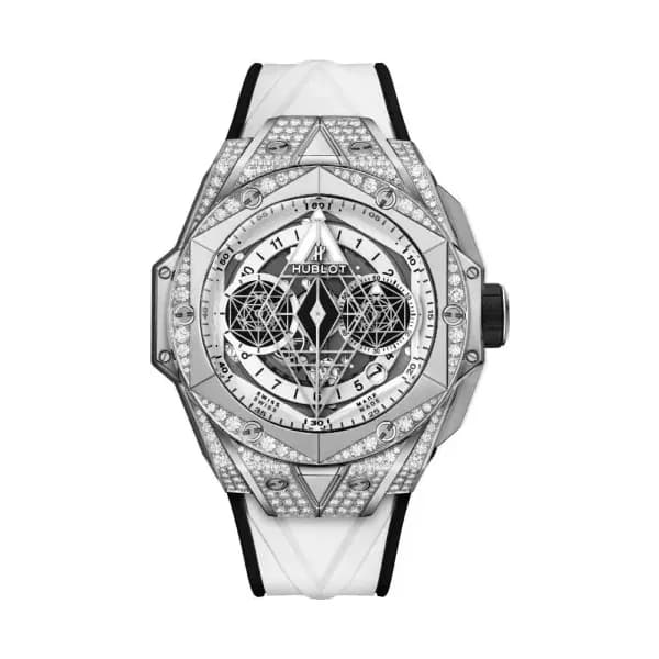 Hublot Sang Bleu II Titanium White Pavé
