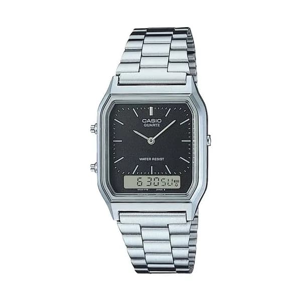 Casio Montre Casio Collection Vintage en Acier Argenté