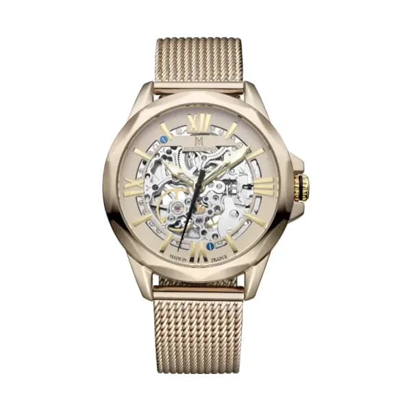 Montignac Montre Automatique Montignac Collection Origine en Acier et PVD Doré