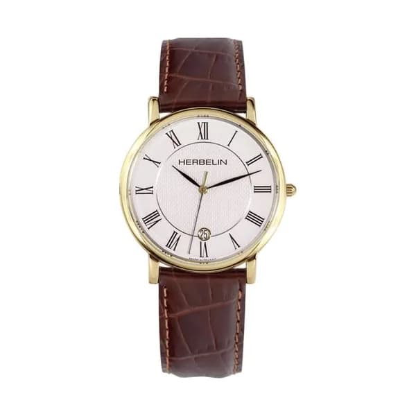 Michel Herbelin Montre Herbelin Classique Acier et PVD Doré 38 mm - 12248P08MA