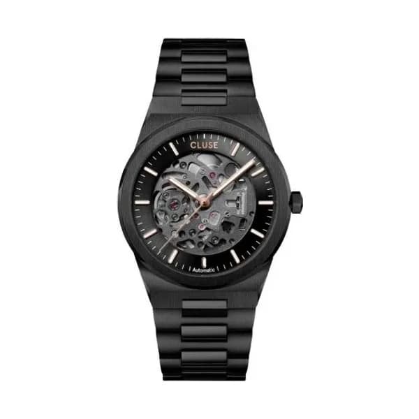 Cluse Vigoureux Automatic Watch Steel, Full black