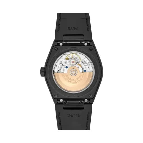 Frederique Constant Montre Frederique Constant Highlife Automatique Cadran Noir Bracelet Caoutchouc