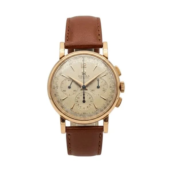 Omega Montre Omega Chronographe Calibre 321 or rose 35 mm circa 1952 avec Watch Certificate