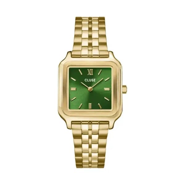 Cluse Gracieuse Watch Steel, Forest Green, Gold Colour