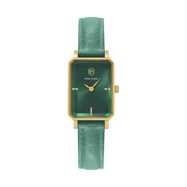 Pierre Lannier Montre Pierre Lannier Collection Ariane en Cuir Vert