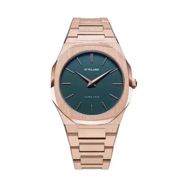 D1 Milano Montre D1 Milano Ultra Thin Forest Quartz - 38 mm- Cadran Vert foncé - UTBU02