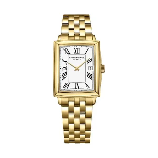 Raymond Weil Montre Toccata Square 22 x 28 mm - Cadran blanc 5925-P-00300