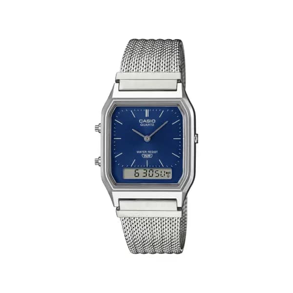 Casio Montre Casio Collection Vintage en Acier Argenté