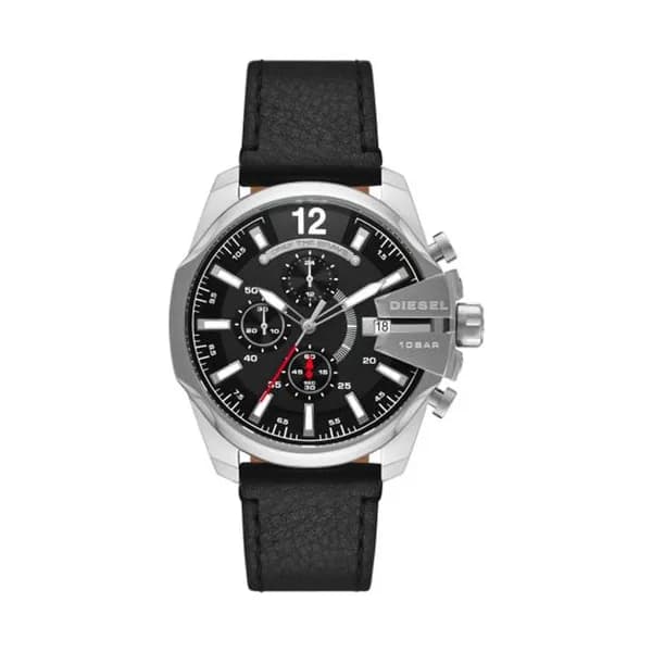 Diesel Montre Diesel en Cuir Noir