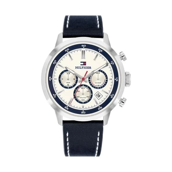 Tommy Hilfiger Montre Tommy Hilfiger Collection Kent en Cuir Bleu