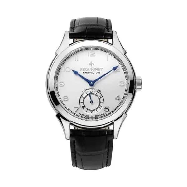 Pequignet Montre Pequignet Royale Manuelle Mécanique Cadran Argent - 9080413-AN