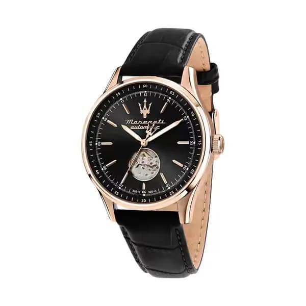 Maserati Montre Homme Maserati Cuir véritable Noir R8821124001
